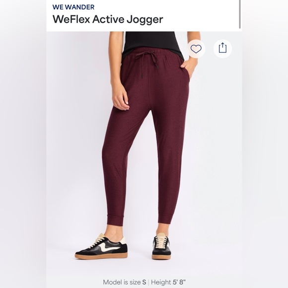 WeWander Pants - WeWander Active Flex Women's Burgundy Joggers